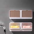 thumbnail image 2 of Soap Dish Holder Shower Bar Soap Holder Wall Mounted Soap Box for Shower, Bathroom, Bathtub, Kitchen Sink, 2 of 5