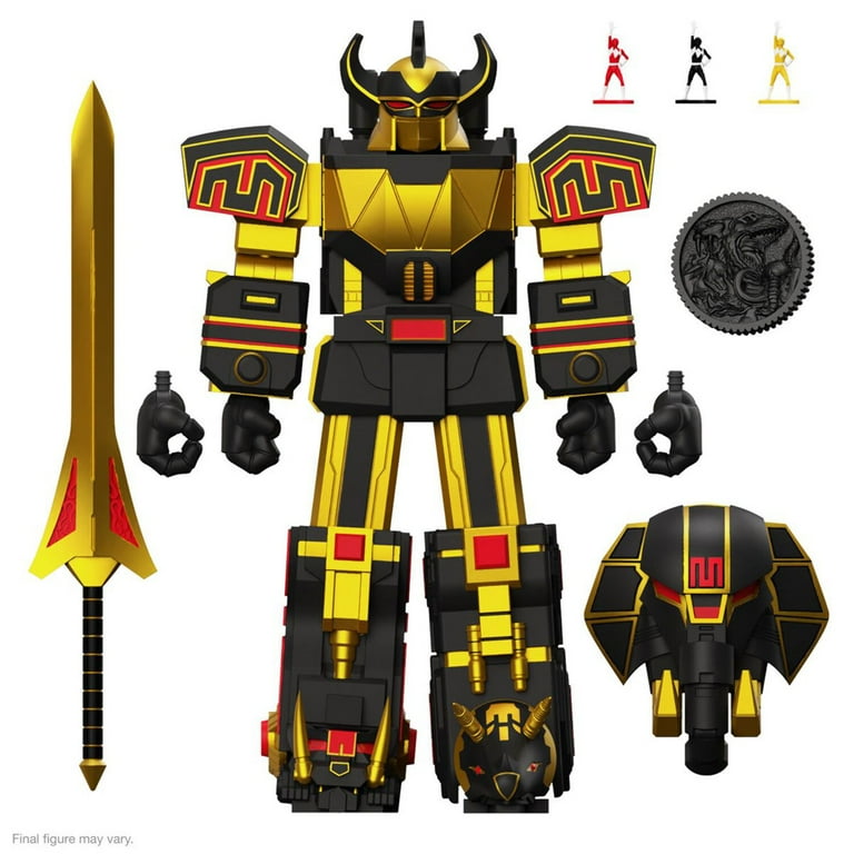Power Rangers Ultimates Megazord Black Gold Action Figure