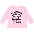 thumbnail image 3 of Inktastic Handpicked for Earth by My Grandpa in Heaven Angel Wings Boys or Girls Long Sleeve Toddler T-Shirt, 3 of 5