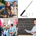 thumbnail image 3 of 9.8Ft Telescopic Flag Pole,Stainless Steel Handheld Portable Extendable Retractable Flagpole with Anti-Slip Grip,1 * Telescopic Flag pole 3 * clips,Black, 3 of 7