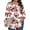 1 Long Sleeve Red Floral, variant on Fantaslook Womens Plus Size Tops Fall Long Sleeve Shirts Crew Neck Casual Loose Tunic Blouses
