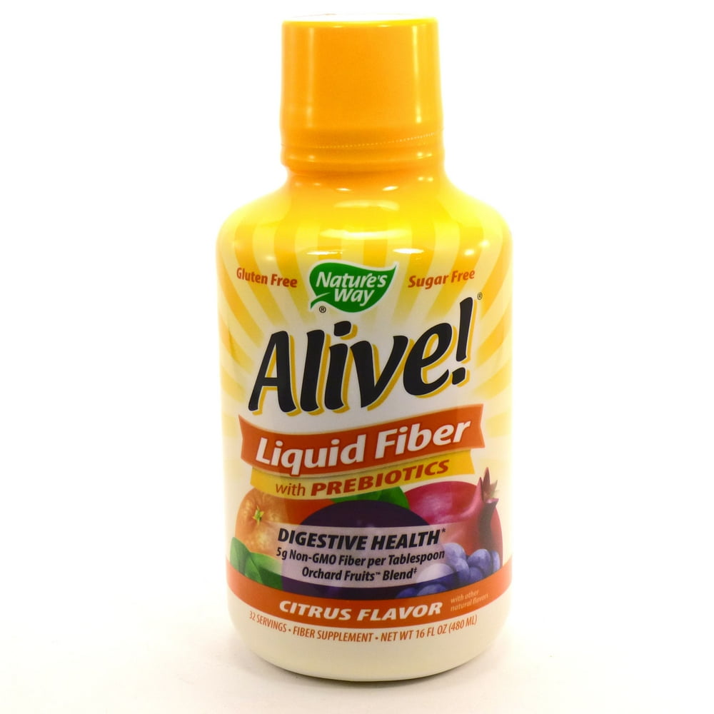 Nature's Way Alive! Liquid Fiber with Prebiotics Citrus 16 fl. oz.
