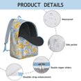 thumbnail image 4 of Polished Sunflower Design Backpack with Padded Computer Pocket, Reliable School and Work Companion, Comfortable Carry, Appreciated Gift, 4 of 5