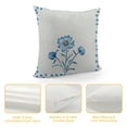 thumbnail image 4 of Qinduosi Home Decor, Dotted Blue Floral Pillow Cover for Decorative Aesthetic Pillows White, 4 of 5