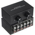 thumbnail image 1 of Switcher RCA Bidireccional de 4 Vías Splitter HiFi AV L/R Canal de Sonido 2 en 4 Salidas O 4 en 2 Salidas, 1 of 10