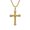 Gold no chain, variant on Unisex Stainless Steel Hip Hop Punk Irregular Round Balls Stacking Cross Biker Pendant Faith Crucifix Necklace Silver No Chain