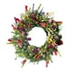 thumbnail image 2 of Corona floral, corona de flores, corona para puerta, decoración para el hogar, corona de flores artificiales para 45cm, 2 of 9