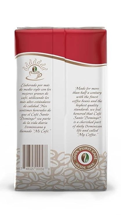 Santo Domingo Coffee, 8 oz Bag, Ground Coffee - Product from the Dominican Republic (2)