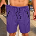 thumbnail image 2 of Tumotour Plus Size Breathable Mesh Board Shorts for Men Summer Drawstring Elastic Waisted Bermuda Shorts Athletic Workout Shorts Running Shorts with Zip Pockets, 2 of 7