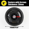 thumbnail image 1 of Air Compressor Accessories Caster Wheels 5Inch Shock Absorption Non-Slip Silent 12mm with Screws, 1 of 5