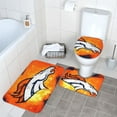 thumbnail image 3 of Juego de alfombras de baño de 3 piezas del equipo Broncos Alfombra antideslizante para baño de 24 x 16 pulgadas, 3 of 7