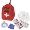 Adult/Child + Infant CPR Pocket Resuscitator Rescue Masks - 2 Valves: Includes Gloves, Antiseptic Wipes + Soft Case