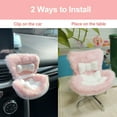 thumbnail image 3 of Accessories for 10-17cm Dolls, Doll Car Seat with Clip onto Car Air Vent, Includes Seat Leg for Desktop Display (Pink), 3 of 4