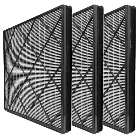 

HE400 HEPA Filter Replacement with Activated Carbon Infused Advanced Odor Lock For Air Purifier 4 Fan HE401 HE402 HE405 3 Packs