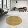 thumbnail image 4 of Ahgly Company Machine Washable Indoor Rectangle Abstract Orange G Area Rugs, 2' x 3', 4 of 7
