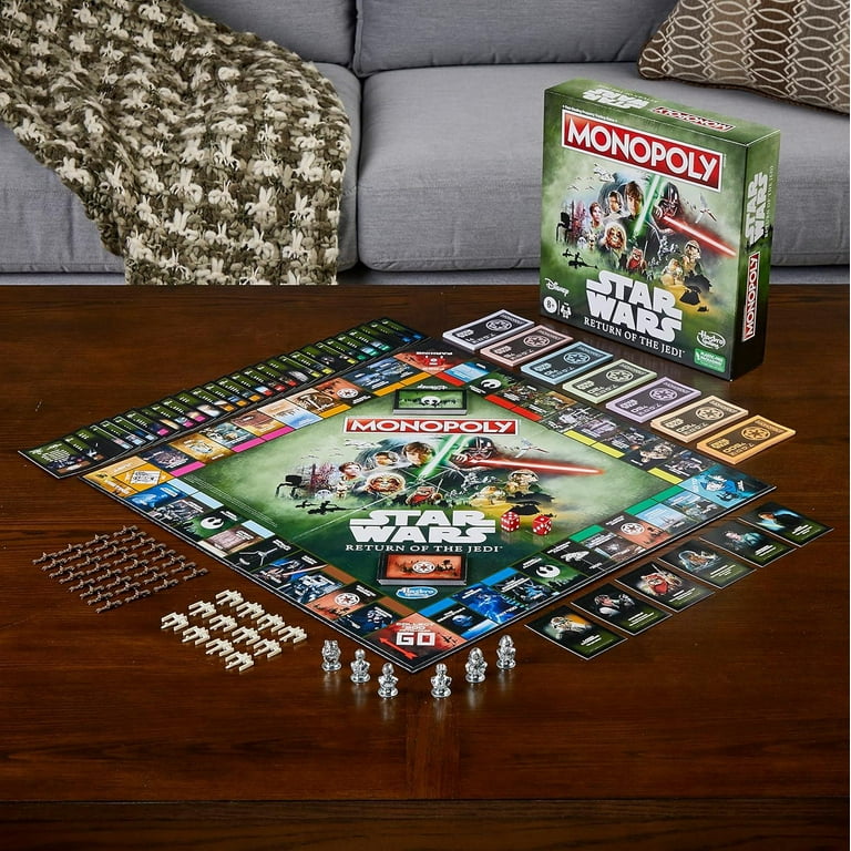 Hasbro Monopoly Star Wars Return of The Jedi Board Game, Plastic Hasbro Monopoly Star Wars Return of The Jedi Board Game, Plastic