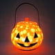 thumbnail image 2 of Seau à citrouilles d'Halloween avec lumières LED et son, panier à citrouilles avec poignée, seau à bonbons d'Halloween, décoration de fête, 2 of 4
