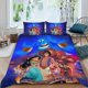 thumbnail image 2 of Jazmín, Princesa de Aladdín Conjunto de sábanas temático, trío de piezas, cómodo y amigable con la piel, diseño único, regalo de decoración para el hogar para familiares, amigos y fans,140cm *210cm, 2 of 6