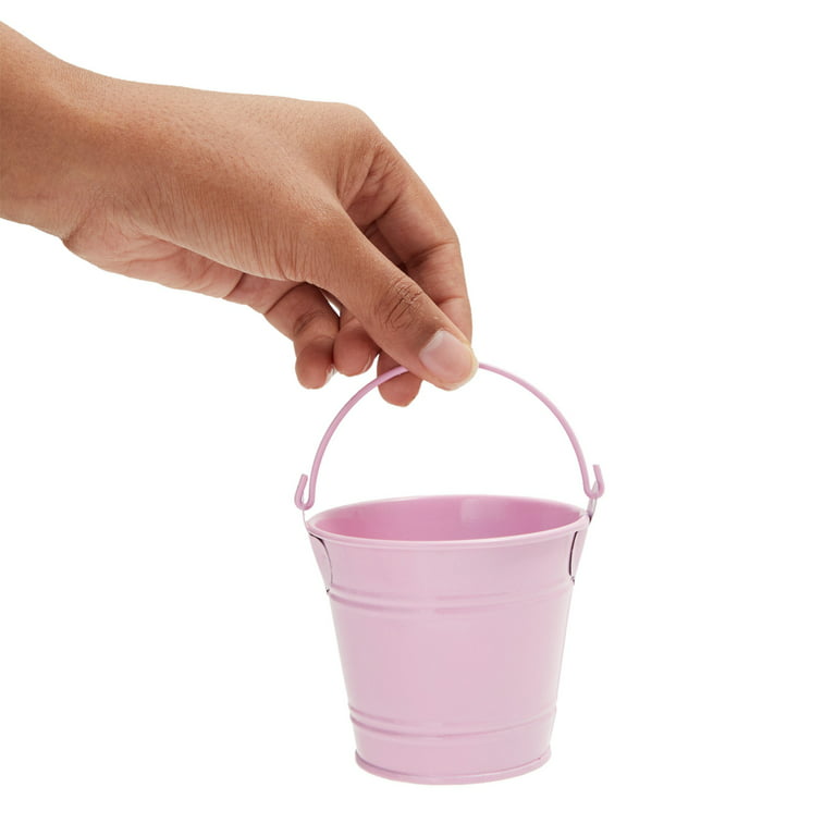 6 Pack Mini Buckets for Kids Party Favors, Small Colorful Metal Pails with  Handles for Classroom (6 Colors, 3.3x2.8 in)