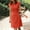 Red, variant on Dresses For Women Sevevn Women's Summer Temperament Solid Color Casual Cool Gentle Short Dress