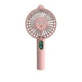 thumbnail image 3 of Atomizer Fan Water Spray Misting Cooling Fan USB Rechargeable Humidifier Moisturizing Device, Pink, 3 of 7