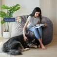 thumbnail image 6 of Bean Bag Chair for , Large 4 ft Bean Bag Chair with  Filling,  Soft   Sofa for  Room , Machine Washable Cover, 6 of 6