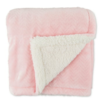 Parent's Royal Plush Blanket for Baby Girls, Pink, 30" x 40"