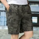 thumbnail image 4 of Pantalones cortos para hombre de algodón camuflaje pantalones cortos cargo para hombre con cremallera multibolsillos camuflaje ancho elástico hombre elegante al por mayor, 4 of 4