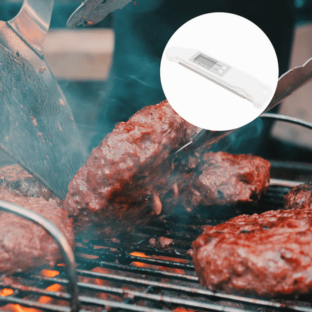WHAMVOX 1pc Probe Thermometer Folding Meat Thermometer Digital Thermometer for Kitchen