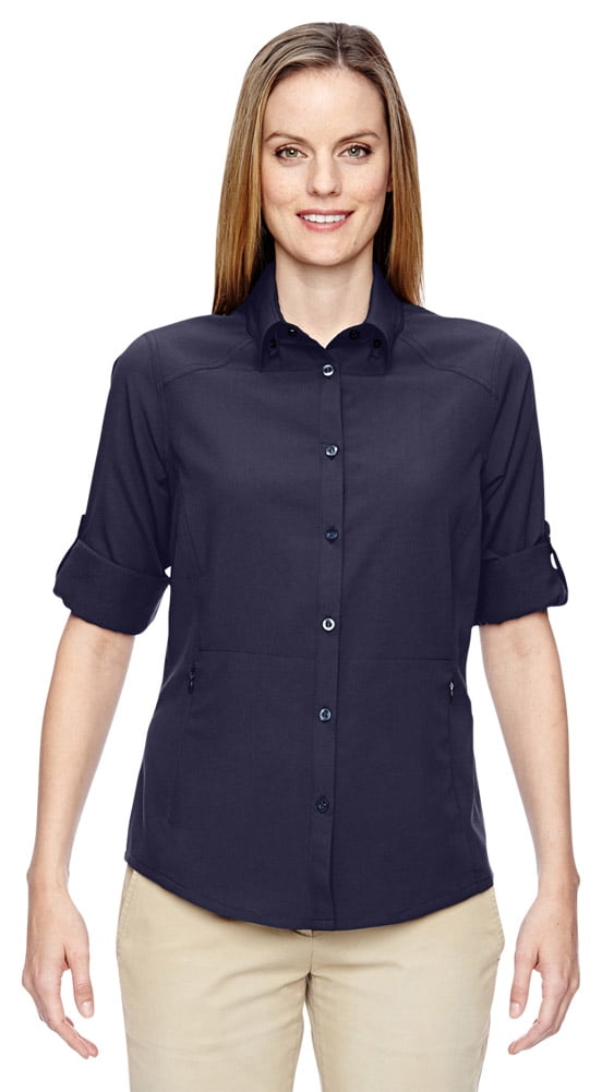 Ash City - Ash City 77047 Ladies Excursion Concourse Performance Shirt ...