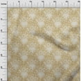 thumbnail image 2 of oneOone Viscose Chiffon Dark Mustard Fabric Floral Mandala Dress Material Fabric Print Fabric By The Yard 42 Inch Wide, 2 of 4