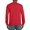 Rouge, variante sur Gildan T-Shirt à Manches Longues DryBlend pour Hommes, P, Gris Chiné Foncé