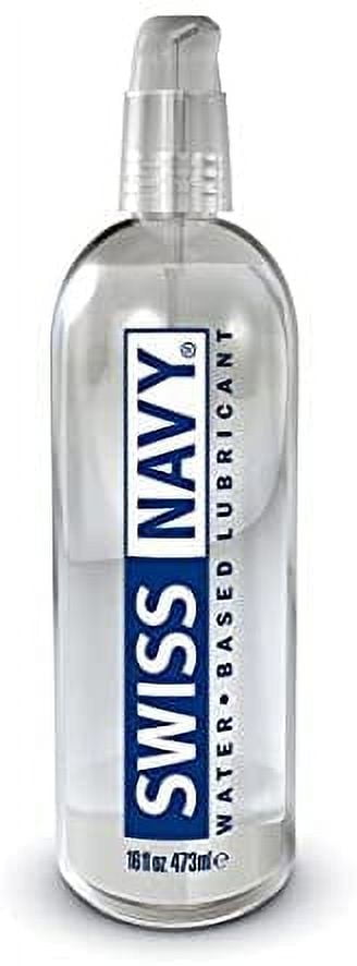 Swiss Navy Water-Based Lubricant 8 oz with Leak-Proof Pump