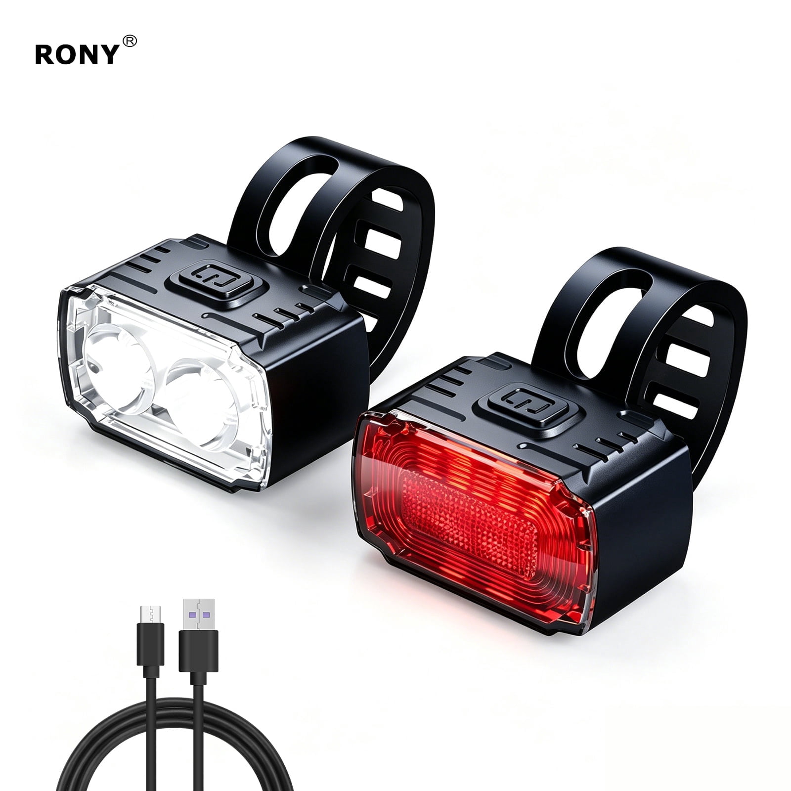 Zefal Manta Pro Bike Accessory: Front & Rear Light Set, 200 Lumens
