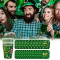 thumbnail image 7 of St Patricks Day Clearance Holiday Deals! PRETXORVE St Patricks Day Decorations, St. Patrick's Day Party Theme Tableware Set Disposable Decorative Tableware Paper Set, 7 of 7