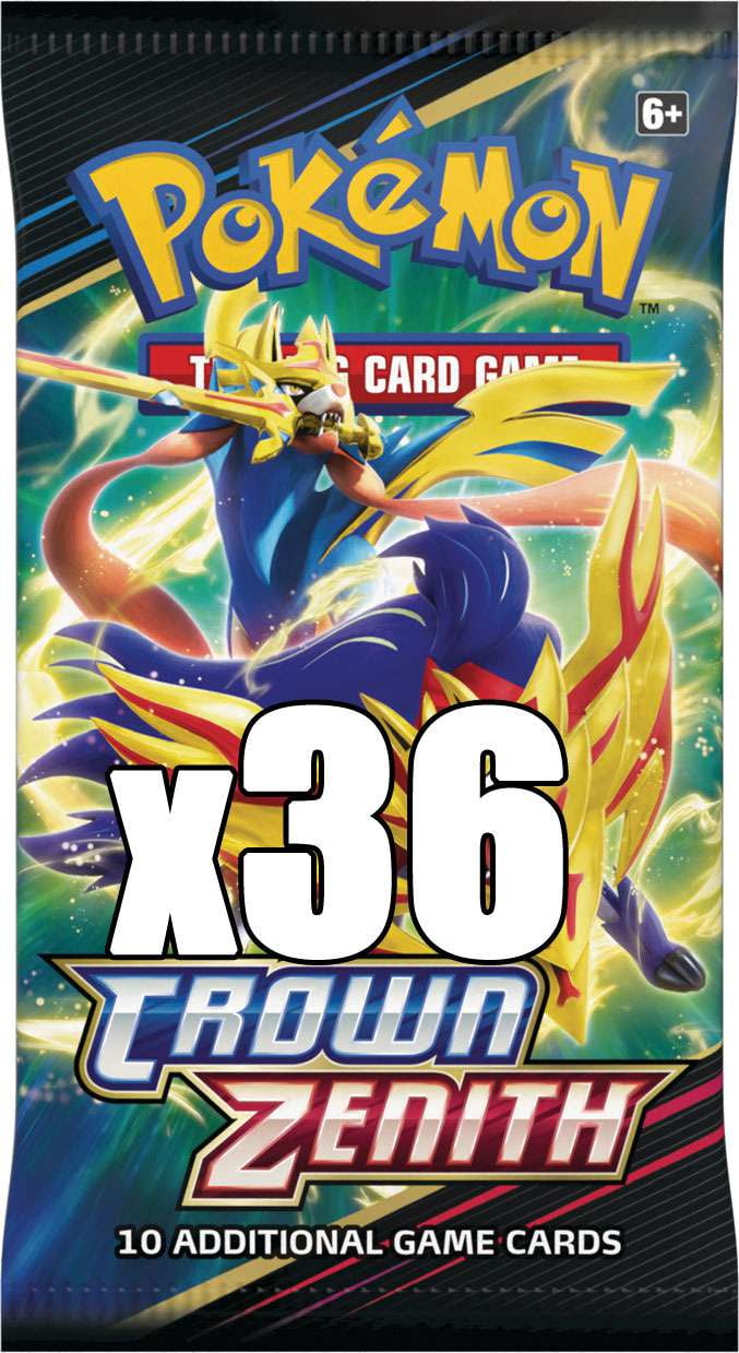 Pokemon TCG: Crown Zenith Sword & Shield 36 Sealed Booster