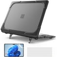 thumbnail image 1 of Case for 13.8 Inch Microsoft Surface Laptop 7 2024 Model 2036, Heavy Duty Plastic Hard Shell Laptop Cover with Kickstand, Keyboard Skin, Screen Protector, 1 of 6