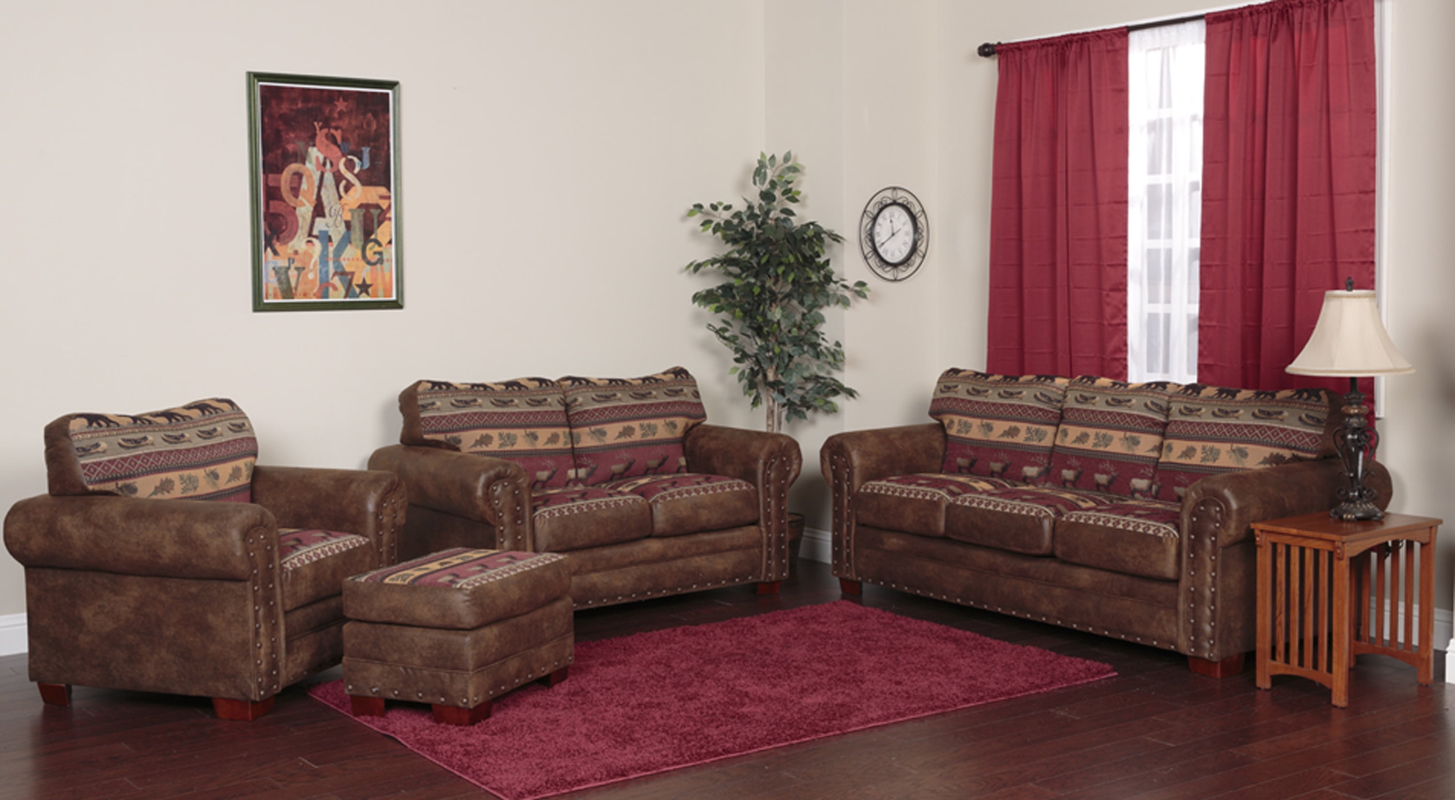 American Furniture Classics Model 850010K Sierra Lodge 4Piece Set
