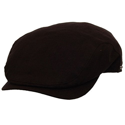 Wigens Sven Linen Longshoreman Cap Black, 57