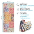 thumbnail image 2 of Pioneer Flower Floral Print Pattern Hot Yoga Mat Towel Non Slip for Hot Yoga - Quick-Drying Yoga Mat Cover with 4 Corner Pockets with Travel Bag - Hot Yoga Towel Non Slip 70"x26", 2 of 6