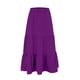 thumbnail image 4 of Falda boho de verano con cintura elástica y pliegues en línea A para mujer: falda de playa fluida con bolsillos, poliéster ligero para primavera/verano/otoño., 4 of 4