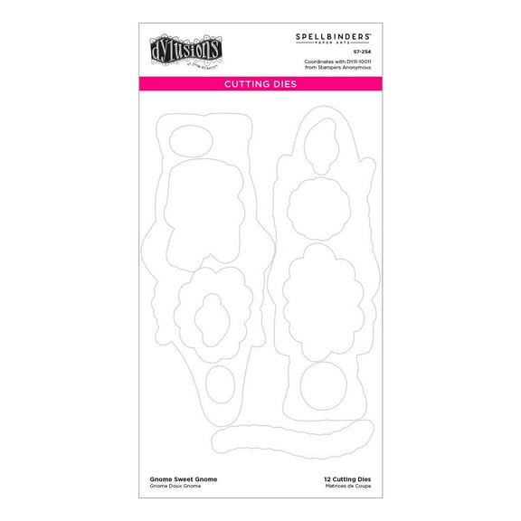 Spellbinders Etched Dies By Dyan Reaveley-Gnome Sweet Gnome