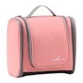 thumbnail image 1 of Neceser organizador de viaje con asa y cremallera, bolsa de maquillaje de gran capacidad Rosado, 1 of 8