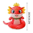 thumbnail image 3 of Honmine Red Snake Year Doll, Chinese Zodiac Animal Plush Toy, Lucky Charm Decoration for Year, Festival Celebration, Gift Giving Tradition, 3 of 6