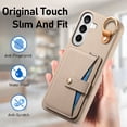 thumbnail image 4 of FOXDOCK Case for Samsung Galaxy S26 Pro, Multiple Stands, Ring Design, Wallet Function and Advanced Protection - Khaki, 4 of 5