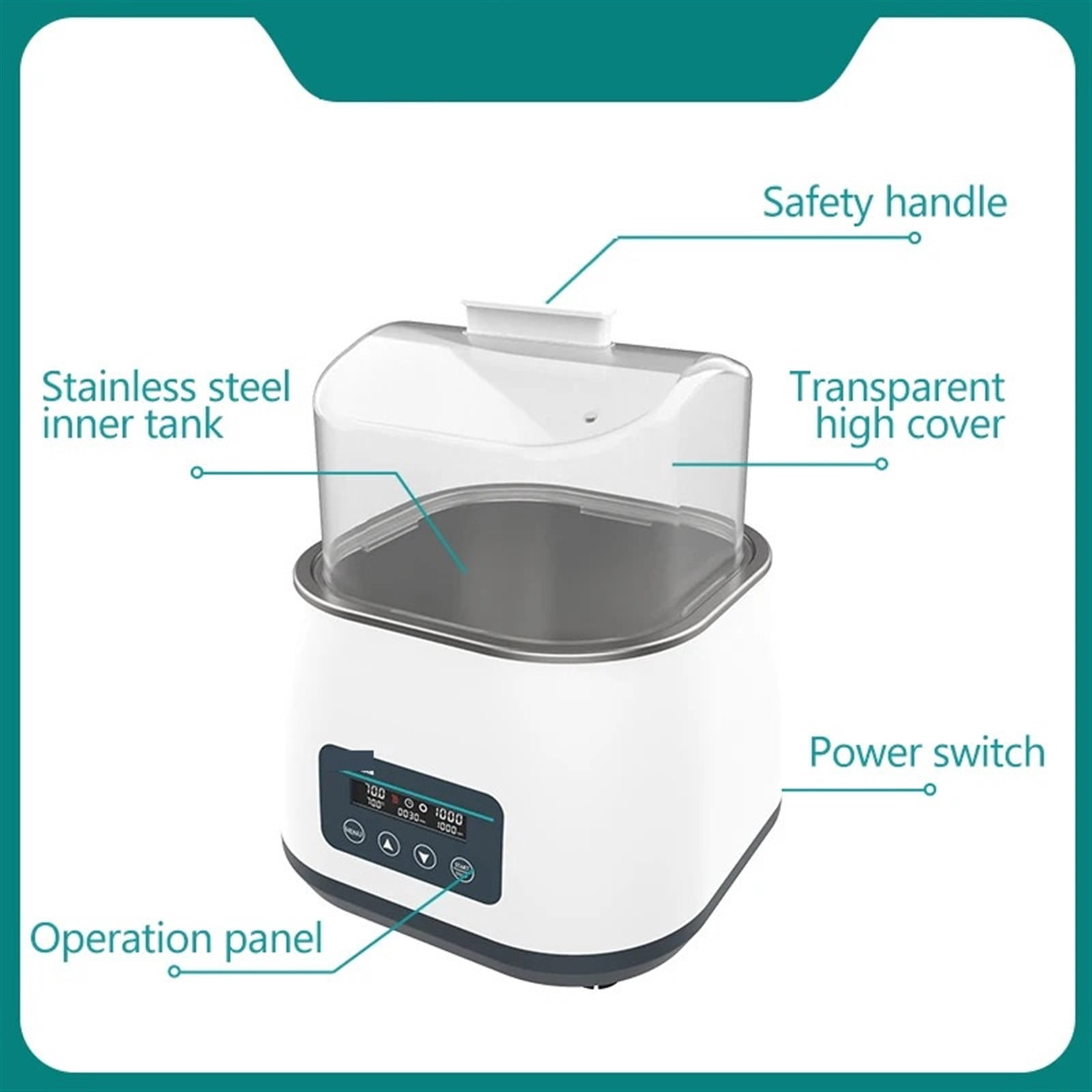 Water Bath With Magnetic Stirrer Digital Display Thermostatic Heat Collection Magnetic Stirrer Laboratory WBS-6Pro ,Adjustable Stirring Speed