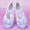 White, variant on FSYBOA Girl Dance Shoes, Elastic Straps Soft Sole Non Slip Closed Girl Ballet Shoes Beige Size 8.5(Toddler)