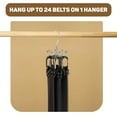 thumbnail image 5 of Belt Hanger, Rotatable Belt Rack Closet Accessories Organizer, Maximum 24 Storage Capacity, Hanging Holder Storage Hook for Belt, Bra, Tank Top, Tie, Scarf, Purse, Silver, 5 of 6