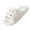 White, variant on Yellow Ladies Yellow Eva Slippers Round Toe Slip On Indoor Outdoor Anti Slip Comfortable Summer Bathroom Shoes