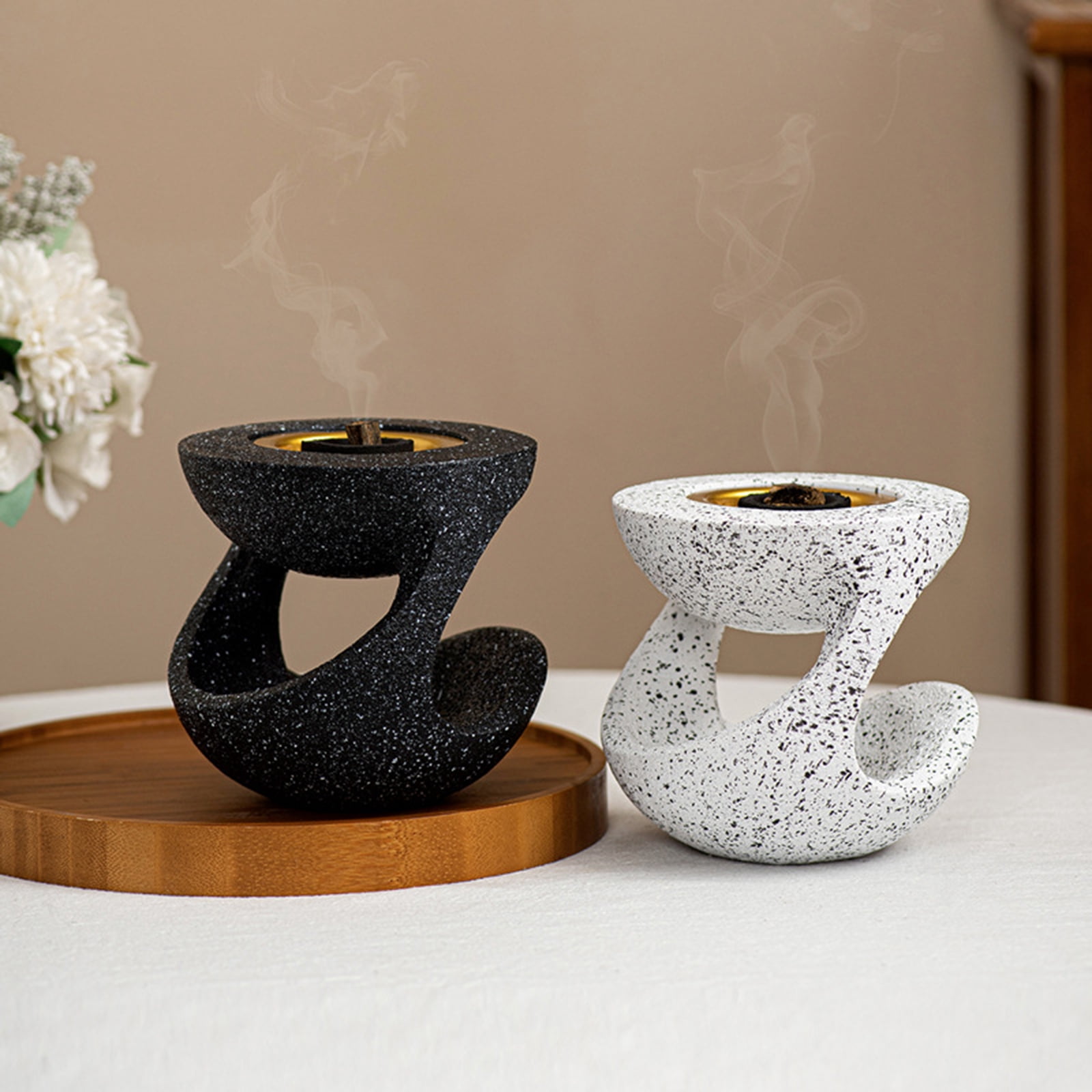 Decorative Frankincense Burners For Home Office with Storage Compartment Middle Eastern Styles Incenses Holder Stove